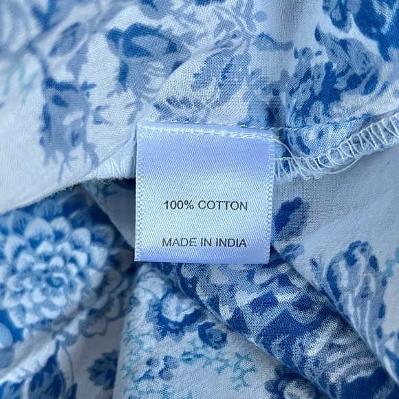 Sevya Handmade Blue Floral Dress - Picture 8 of 8